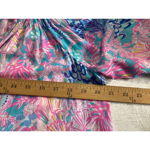 Lilly Pulitzer Nolena Top multicolor print sz M - Picture 6 of 8